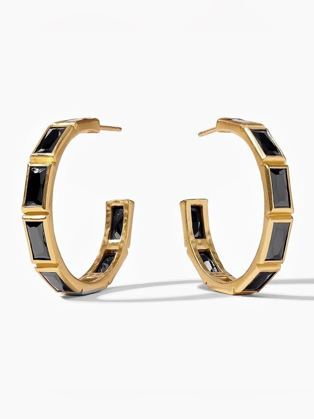 NWOT Julie Vos Baguette Hoop Earring
